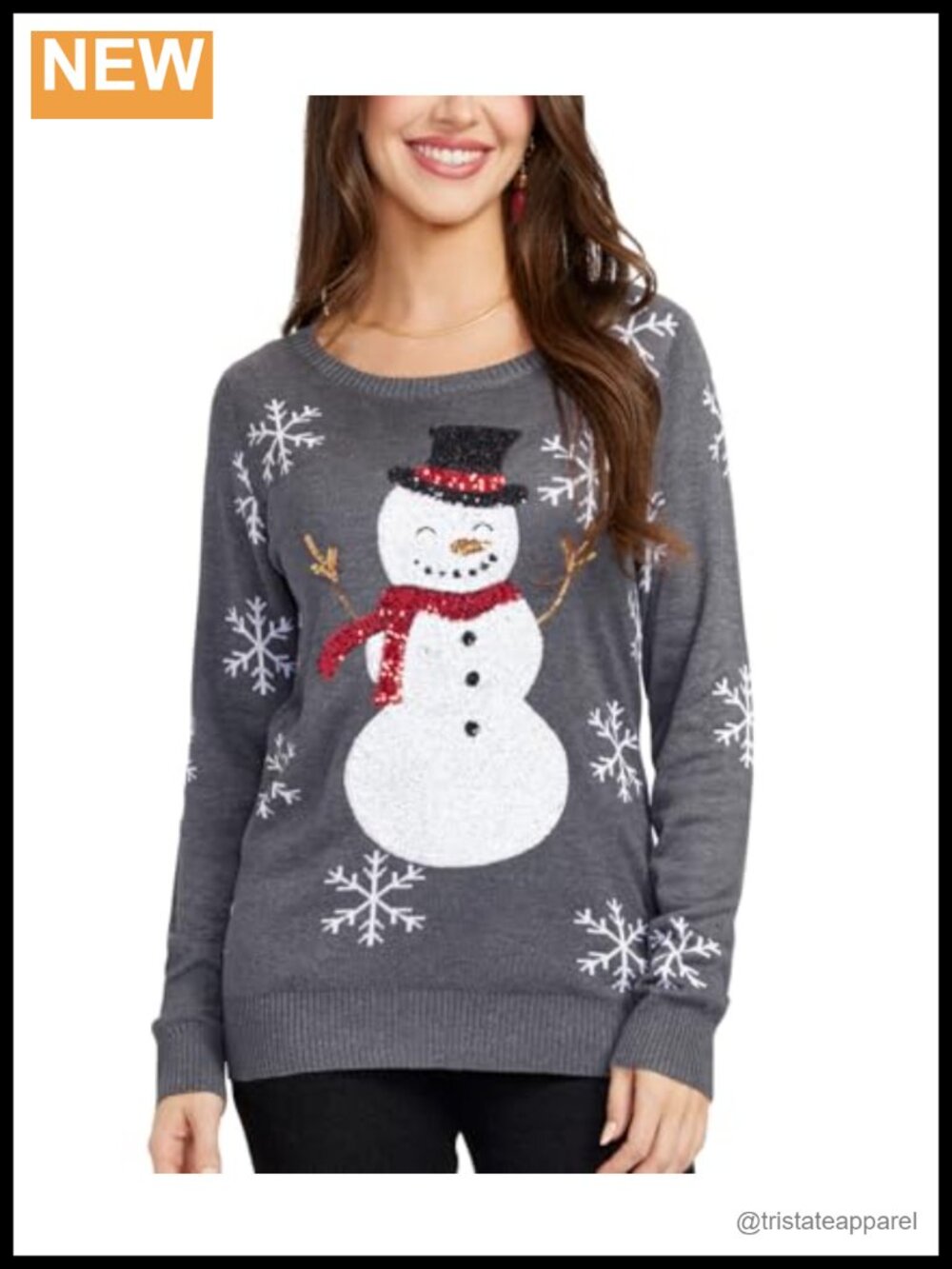 Women's Ugly Christmas Sweater - Novelty Holiday Pullover, Acrylic & Cotton